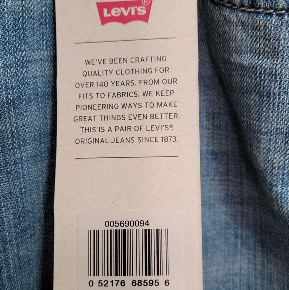 NWT Levi's 569 Loose Straight Blue Jeans, Size 38×30 - Picture 12 of 12